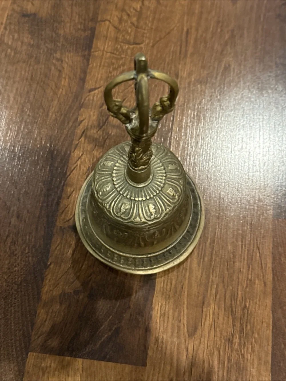 Vintage Tibetan Brass Buddhist Bell for Meditation